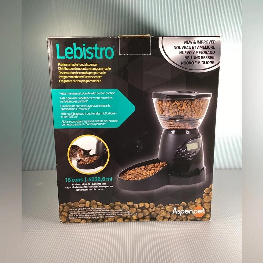 Aspen Pet Lebistro Programmable Food Dispenser